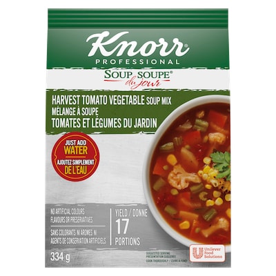 Knorr® Professionnel Soupe du Jour Tomates et Légumes du Jardin 4 x 334 gr - 